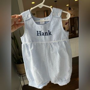 “Hank” embroidered romper